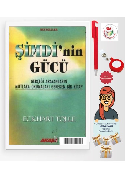 Maje Hediye + Şimdi’nin Gücü - Eckhart Tolle - Kişisel Gelişim - Yabancı - Akaşa Yayınları