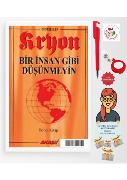 Maje Hediye+Kryon: 2, Kitap Bir Insan Gibi Düşünmeyin(Lee Carroll)-Bireysel Gelişim-Akaşa Kitap