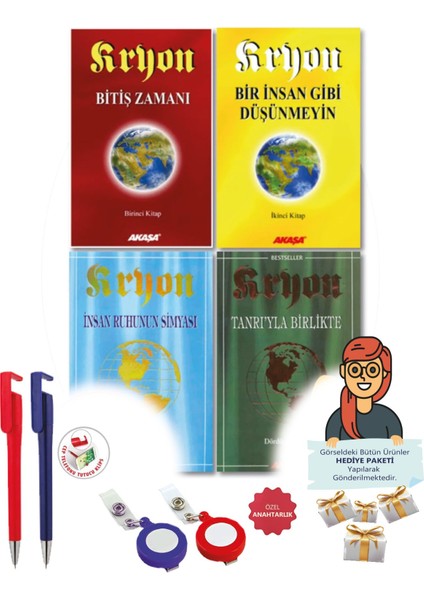 Maje Hediye+Lee Carroll(Kryon: 1,2,3,4, Kitaplar- Bitiş Zamanı) 4 Kitap-Yeni-Bireysel Gelişim-Akaşa