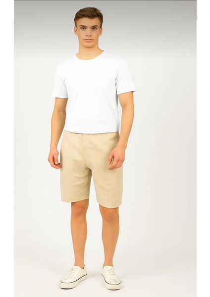 Erkek Düz T-Shirt – Orta Kumaş, Comfort Fit, Geniş Kesim, Günlük Giyime Uygun