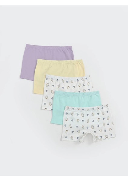 Lcw Kids Baskılı Kız Çocuk Boxer 5'li (S5)