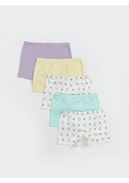 Lcw Kids Baskılı Kız Çocuk Boxer 5'li (S5)