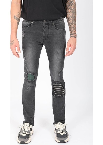 Erkek Straight Fit Fermuar Detaylı Jean Pantolon fırsatları