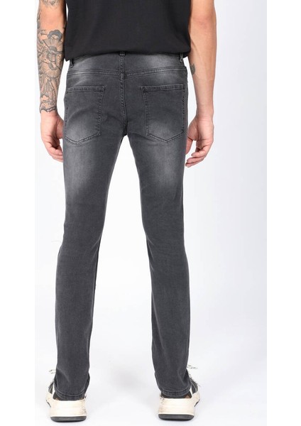 Erkek Straight Fit Fermuar Detaylı Jean Pantolon indirimleri