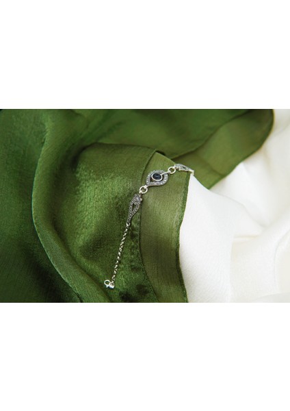 Kadın 925 Ayar Gümüş Oltutaşı Su Damlası Bileklik fırsatları