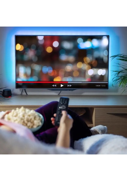 USB RGB Şerit LED Kumandalı 3 Metre İç Mekan Aydınlatması 12 V Renkli Işık modelleri