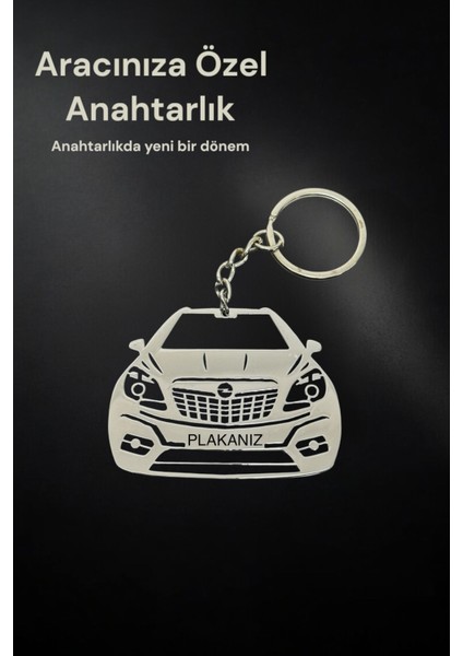 Opel Mokka Aracınıza Özel Paslanmaz Çelik Anahtarlık