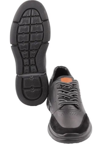 19390 Siyah Günlük Deri Ayakkabı modelleri