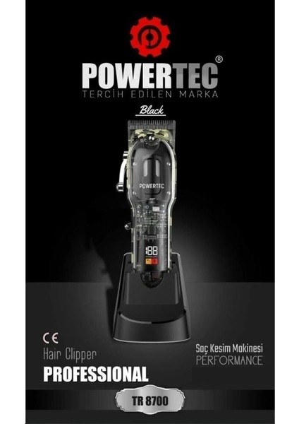 TR-8700 Tıraş Makinesi Siyah
