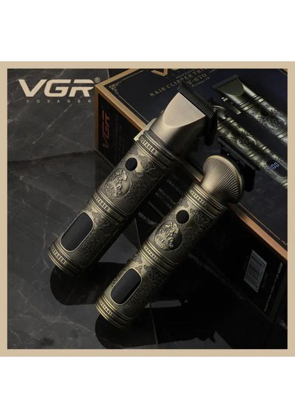 V-670 Metal Saç Kesim Makinesi Profesyonel Saç Sakal Berber Seti