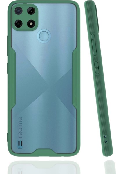 Realme C25Y Kılıf Platin Silikon - Yeşil Dpmah