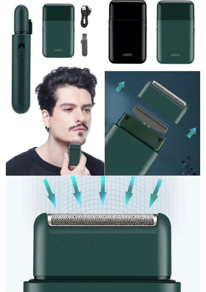 0 Kesme Sakal Tıraş Makinesi USB Ince Elektrikli Araba USB Şarjlı Sinek Kaydı Tıraş Makinesi Kalite