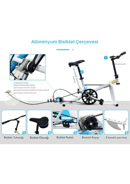 Portatif Şişme Deniz Bisikleti | Aqua Bike | Water Bike | Katlanabilir & Taşınabilir Model fırsatları