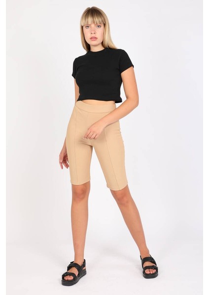 Kadın Bej Biker modelleri