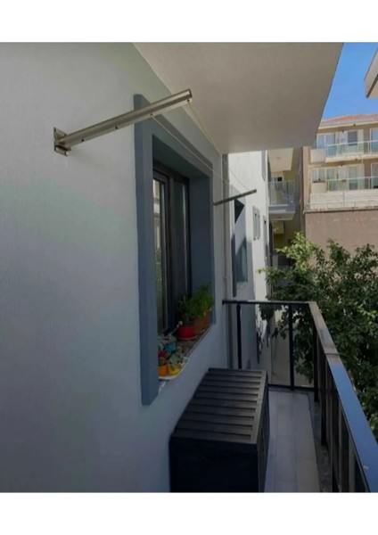 Balkon Çamaşır Kurutma Askısı Kurutmalık Duvar Tipi Montaj