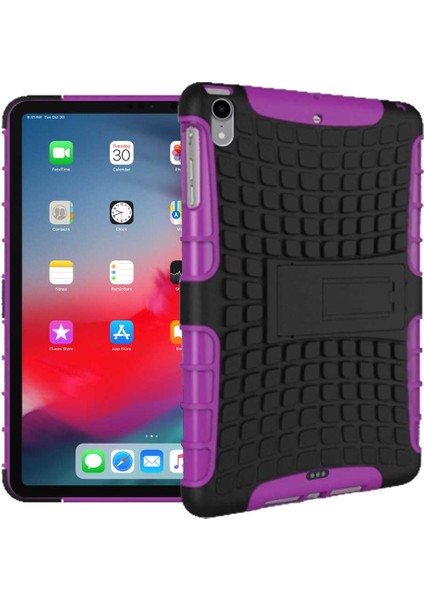 Apple iPad Pro 11 2018 Uyumlu Standlı Tank Tablet Kılıfı Özel Zırh