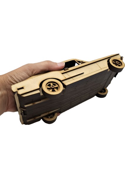 100 Parça 1968 Ford Mustang Gt Ahşap Maket - 3D Ahşap Klasik Araba Maketi