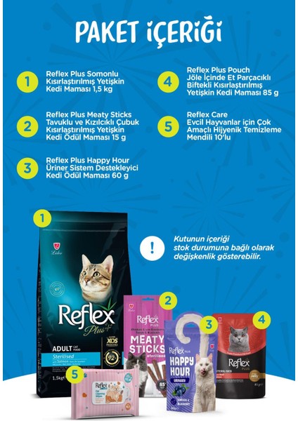 Plus Kısırlaştırılmış Yetişkin Kedi Paketi modelleri