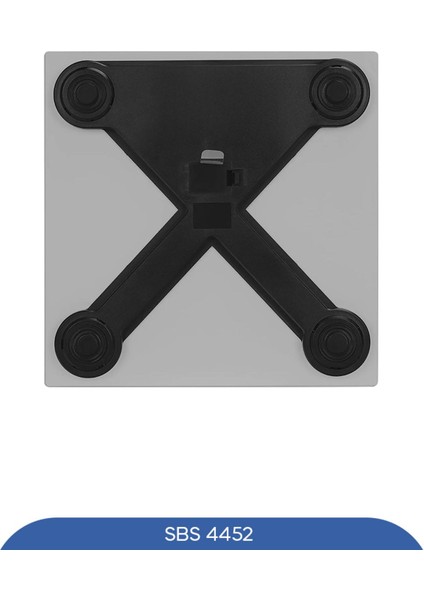 SBS-4452 Banyo Baskülü Büyük Ölçü 28CM Cam Siyah