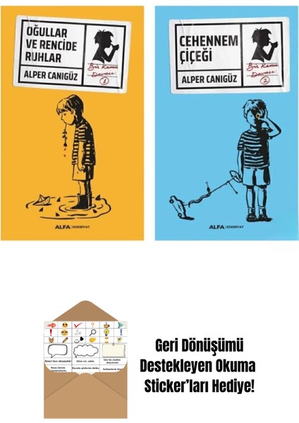 Alper Canıgüz Bir Kamu Davası 2 Kitap Set + Okuma Sticker'ları