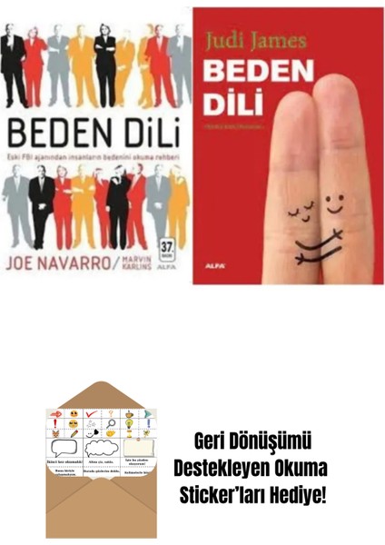 Beden Dili 2 Kitap Set - Joe Navarro + Okuma Sticker'ları