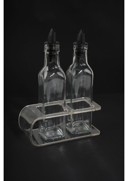 Etka Dizayn Alven 250 ml Ikili Kare Yağdanlık Standı