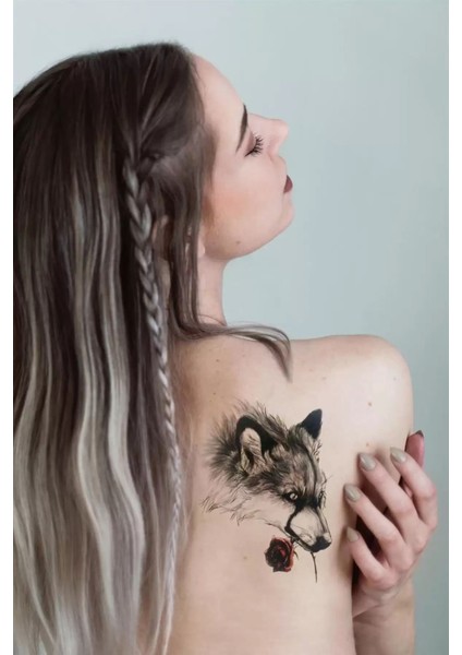 Kurt Figürlü Geçici Dövme Tattoo