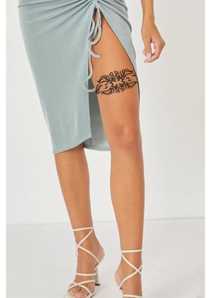 Geçici Bel ve Bacak Dövme Tattoo