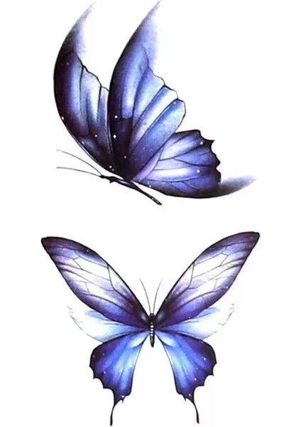 Kelebek Figürlü Geçici Mini Dövme Tattoo