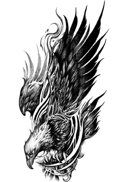 Kartal Figürlü Geçici Dövme Tattoo