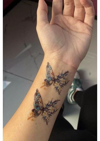 Kelebek Figürlü Geçici Dövme Tatto