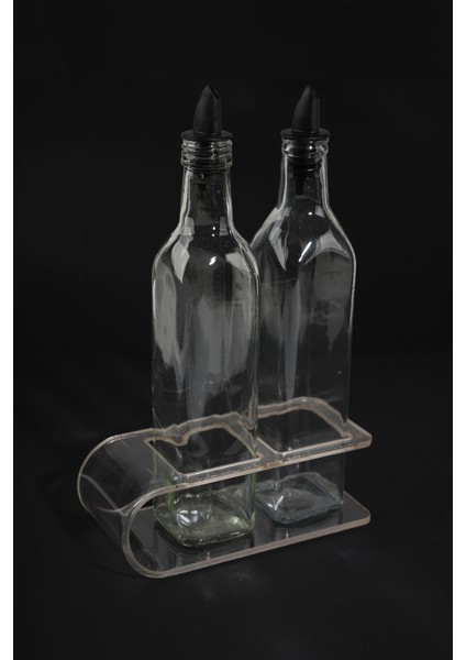 Etka Dizayn Alven 500 ml Ikili Kare Yağdanlık