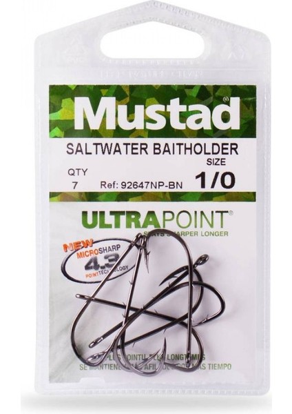 Olta Iğnesi 92647 Np-Bn Mustad Iğne 7li No:3/0 modelleri