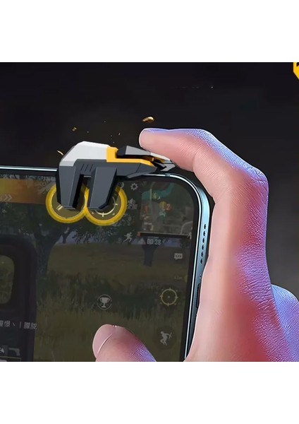 Yüksek Hassasiyetli 6 Parmak Nişan ve Tetik Oyun Tuşu Oyun Tetikleri Gamer Oyun Konsolu