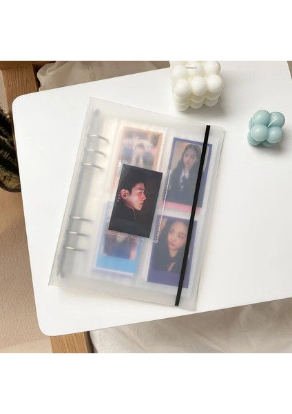 Sert Kapaklı Şeffaf A5 Binder Dosyası