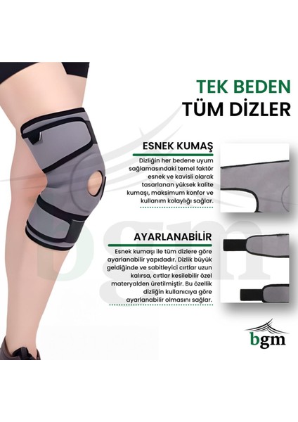 Patella Destekli Dizlik Yüksek Kalite Patella Destekli Dizlik Gri fiyatları