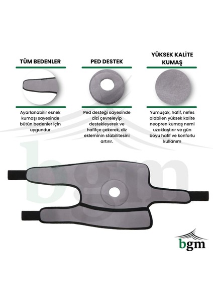 Patella Destekli Dizlik Yüksek Kalite Patella Destekli Dizlik Gri fırsatları