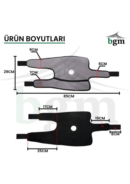 Patella Destekli Dizlik Yüksek Kalite Patella Destekli Dizlik Gri indirimleri