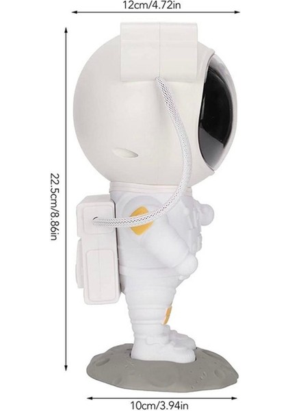 Yubu Home Uzaktan Kumandalı ve Zamanlayıcılı Farklı Renk Işık Modlu Astronot Projektör Gece Lambası