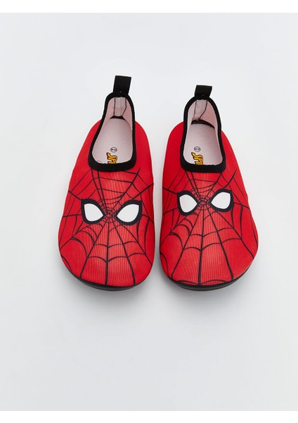 Lcw Steps Kırmızı Spiderman Baskılı Erkek Çocuk Havuz-Deniz Ayakkabısı