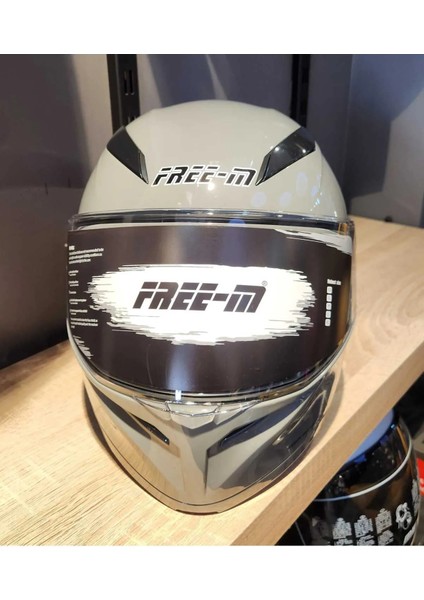 965 Shıny Gri Çene Açılır Kask