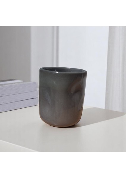 Siyah Amorf Soğuk Kahve Kupası | El Yapımı Seramik Iced Coffee Mug – 300 ml fiyatları