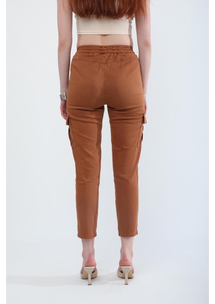 Beli Lastikli Kargo Cep Jean Pantolon