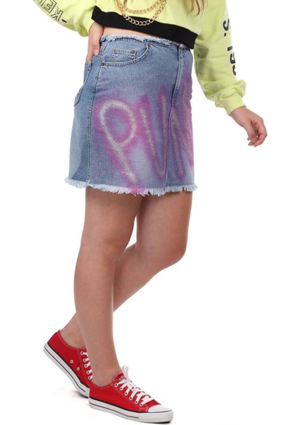 Markapia Pink Punk Mini Jean Etek