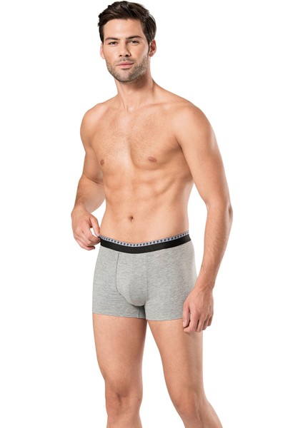 Erkek Siyah&Gri Stretch Boxer 6 Adet