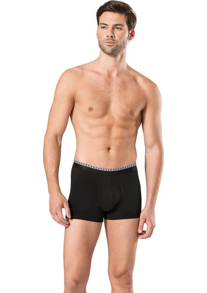Erkek Siyah&Gri Stretch Boxer 6 Adet