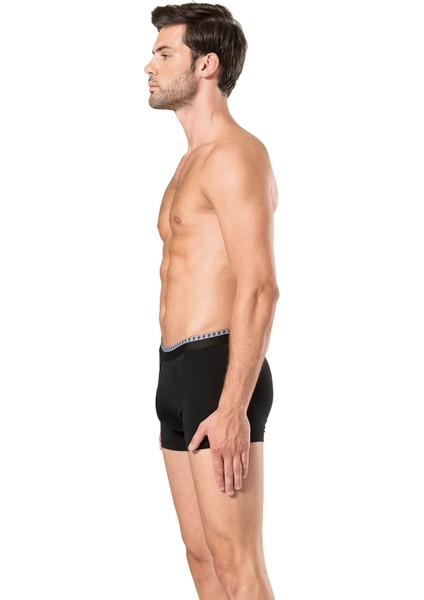 Erkek Siyah&Gri Stretch Boxer 6 Adet