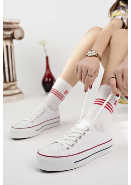 Kalın Taban Kısa Unisex Keten Ayakkabı Spor Ayakkabı Günlük Sneakers