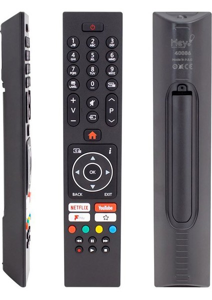 Vestel Uyumlu Netflix Youtube Play Tuşlu Yazısız Lcd Led Tv Kumanda