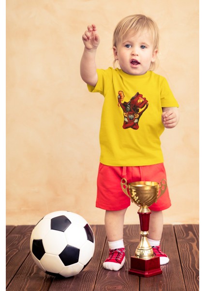 Çocuk Göztepe Kısa Kollu Bisiklet Yaka T-Shirt - Tişört